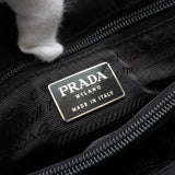 プラダ ポコノ テスート ナイロン ハンドバッグ トライアングルロゴ ブラック - NEWSED