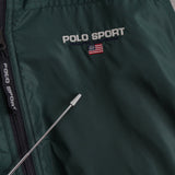 ポロ スポーツ ラルフ ローレン リバーシブル ナイロン/ボア フリース ブルゾン ダークグリーン/アイボリー - NEWSED