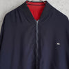 ラコステ ヴィンテージ リバーシブル スタジャン ブルゾン ロゴパッチ ダークネイビー/レッド
