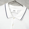 Amiparis Amiparis 徽标刺绣白色短袖 Polo 衫