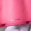 Balenciaga Paper Mini Logo Leather Compact Wallet Bi-fold Wallet Beige