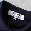 プレイ コムデギャルソン ハートロゴ 半袖ポロシャツ ブラック