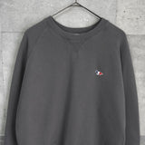 メゾン キツネ トリコロールフォックス スウェット チャコールグレー - NEWSED