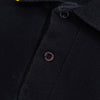 Fred Perry 徽标刺绣条纹短袖黑色 Polo 衫