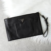 Prada 皮革手拿包 黑色