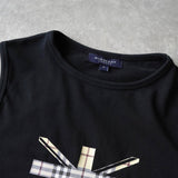 バーバリー ノバチェック ユニオンジャック ノースリーブ タンクトップ ブラック レディース - NEWSED