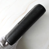 プラダ サフィアーノレザー トライアングルロゴ 三つ折り財布 ブラック 箱付き - NEWSED