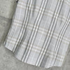 Burberry London Nova 格纹短袖衬衫，灰色，女款