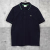 Lacoste 徽标贴片海军蓝短袖 Polo 衫