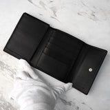 プラダ サファイアーノ 三つ折 財布 ブラック - NEWSED