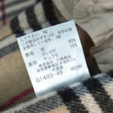 バーバリー ロンドン ノバチェック裏地 カシミア ウール ステンカラーコート レディース ブラック - NEWSED