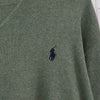 ポロ ラルフローレン ロゴ ニット カーキ