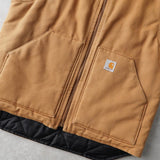 カーハート ダックベスト キルティング裏地 キャメル - NEWSED