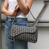 Dior Saddle Trotter 黑色帆布单肩包