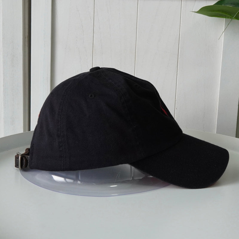 ポロ ラルフローレン ロゴ キャップ ブラック - NEWSED