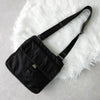 Prada Tessuto 尼龙和 Saffiano 皮革单肩包（黑色）