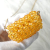 フェンディ マンマバケット ビーズ ピコサイズ ポーチ ミニバッグ イエロー