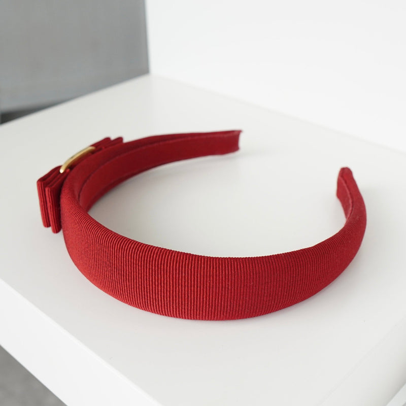 サルバトーレ フェラガモ ヴァラ リボン カチューシャ レッド