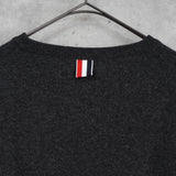 トム ブラウン ストライプ カシミア ニット ダークグレー - NEWSED