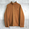 バーバリー ブルーレーベル ホースロゴ ジップアップ ニット ノバチェック裏地 キャメル
