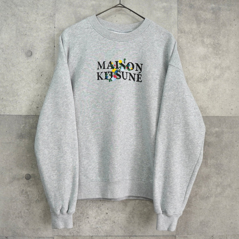 メゾン キツネ フラワーロゴ スウェット グレー - NEWSED