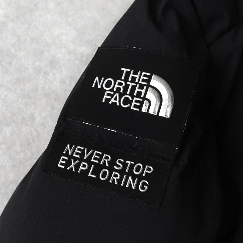 ザ ノースフェイス ドライベント ロゴ ロング丈 ダウンジャケット ダウンコート ブラック - NEWSED