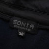 Sonia Rykiel 女士 Docking 衬衫，针织，短袖，黑色