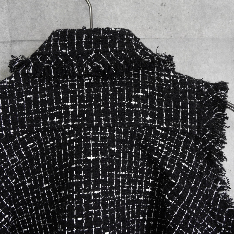 サカイ ツイード ベスト ブラック レディース - NEWSED