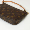ルイ・ヴィトン モノグラム ポシェット アクセソワール レザー ハンドバッグ ワンショルダーバッグ ブラウン
