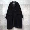 Jil Sander Angora Long Coat Wool Coat Black