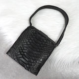 グッチ パイソン ミニハンドバッグ ブラック - NEWSED