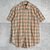 Burberry London Nova 米色格纹短袖衬衫