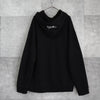 Valentino logo print hoodie in black