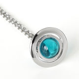 ヴィヴィアン ウエストウッド ミニ オーブ シルバー / ブルー ネックレス - NEWSED