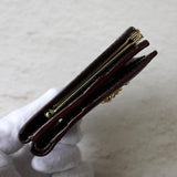 ヴィヴィアン ウエストウッド オーブ レザー がま口 二つ折り財布 ブラック - NEWSED