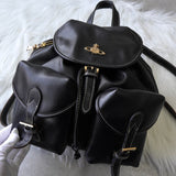 ヴィヴィアン ウエストウッド オーブ レザー バックパック リュックサック - NEWSED