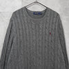 Polo Ralph Lauren 徽标刺绣针织灰色