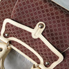 Celine Boogie Macadam Canvas/Leather Handbag Brown/Ivory