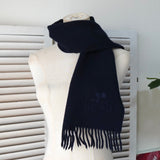 クレージュ ロゴ ウール マフラー ダークネイビー - NEWSED