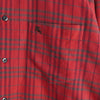 バーバリー ロンドン ロゴ チェック柄 長袖シャツ レッド