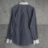 ヴィヴィアン ウエストウッド オーブ ストライプ柄 長袖シャツ クレリックシャツ ブルー