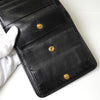 Prada Gathered Nappa Leather Bifold Wallet in Black