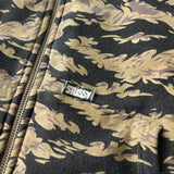 ステューシー オールド カモ柄 ジップアップ パーカー フーディー カーキ - NEWSED