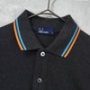 Fred Perry logo embroidered short sleeve polo shirt in grey