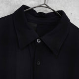 エヌハリウッド オンブレシャツ レーヨンシャツ 長袖シャツ ブラック - NEWSED