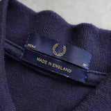 フレッドペリー ロゴ刺繍 半袖ポロシャツ ネイビー / レッド / ホワイト - NEWSED