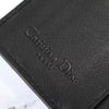 Christian Dior Mantel 五金皮革双折钱包 黑色
