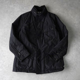 バーバリー ホースロゴ刺繍 ダウンジャケット ブラック - NEWSED