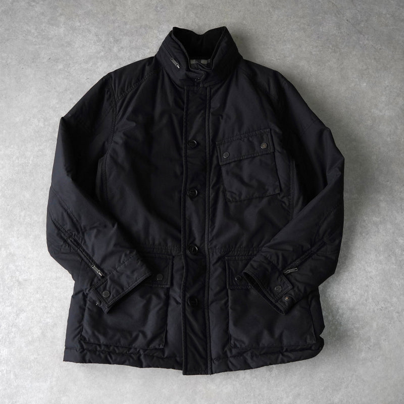 バーバリー ホースロゴ刺繍 ダウンジャケット ブラック - NEWSED