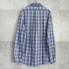 ポロ ラルフローレン ロゴ 刺繍 長袖シャツ チェック柄 ブルー